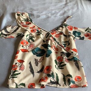 Adelyn Rae Off the Shoulder Floral Top